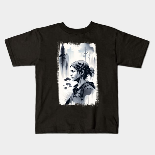 Ellie TLOU Kids T-Shirt by alessiob